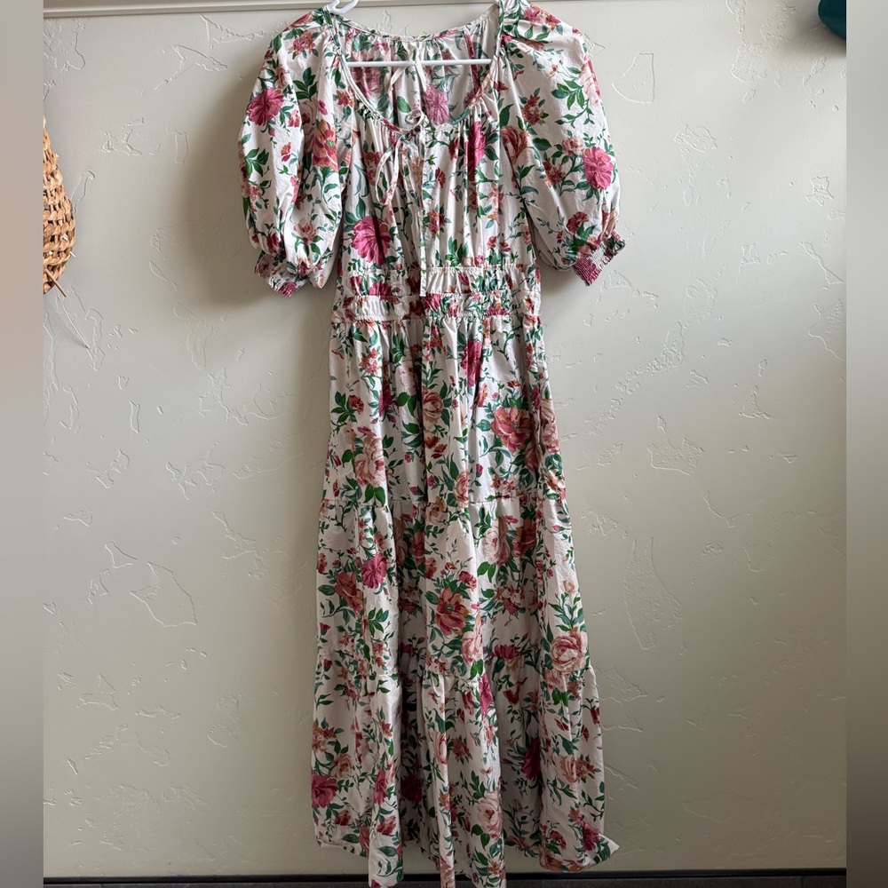 Anthropologie floral maxi dress